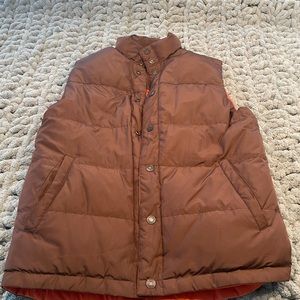 reversible vest brown/orange